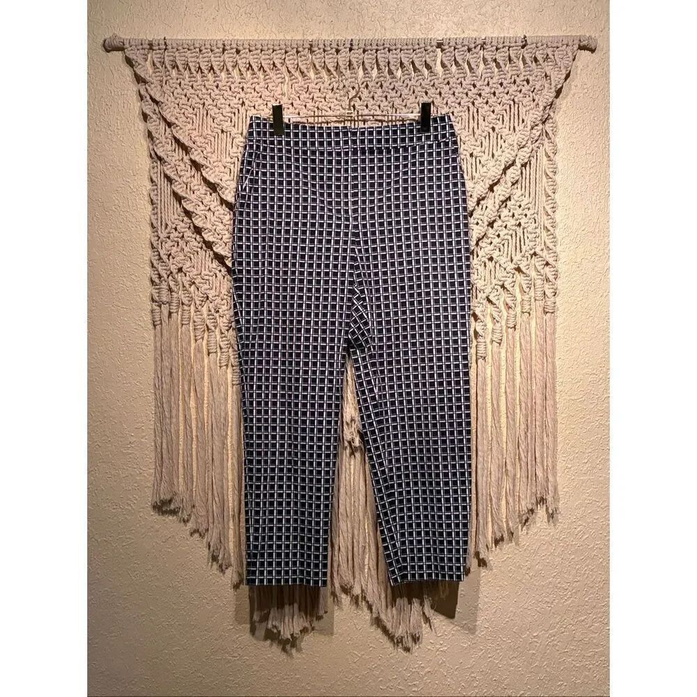 St. John St.John Window Pane Plaid Pants Emma Luxury Collection Size 10